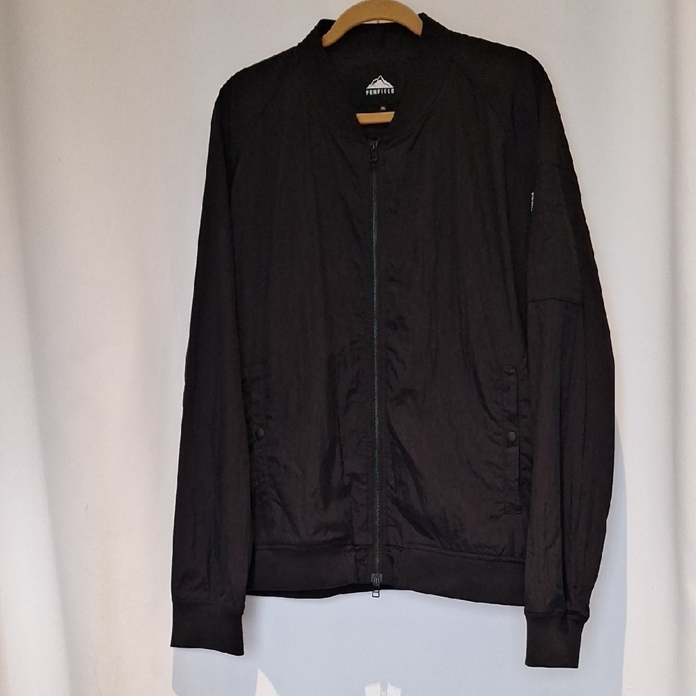 Penfield Okenfield Black Windbreaker Nylon Jacket Size XXL
